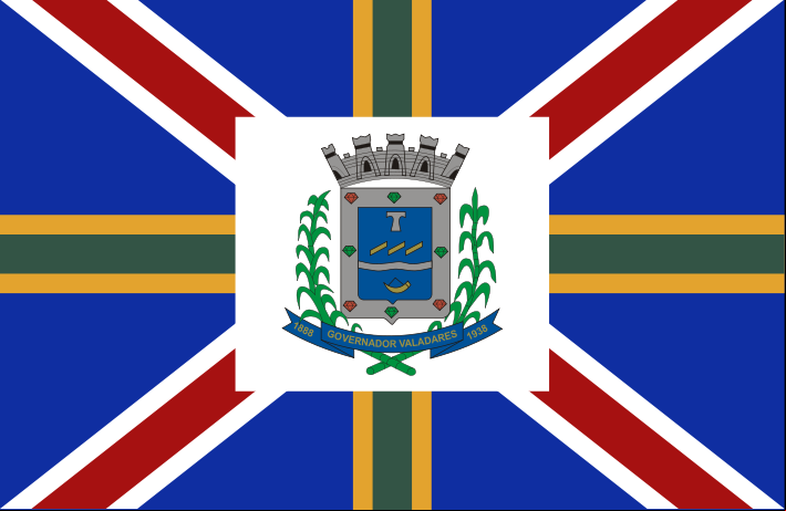 Ficheiro:Bandeira GovernadorValadares MinasGerais Brasil.svg
